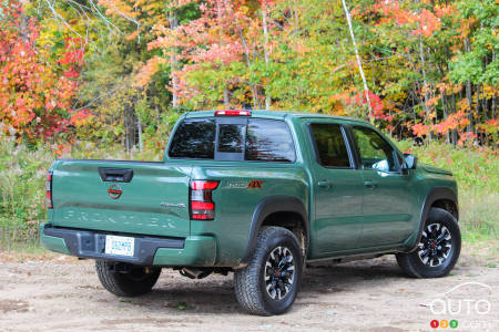 Nissan Frontier 2022, trois quarts arrière