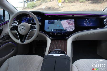 Mercedes-EQ EQS 580 4Matic 2022, intérieur