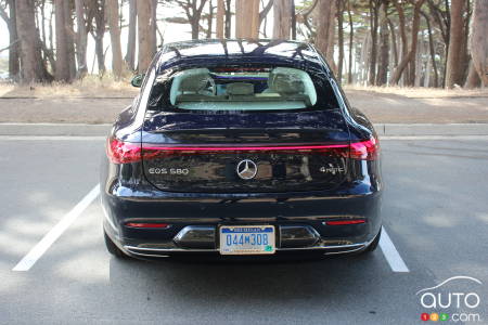 Mercedes-EQ EQS 580 4Matic 2022, arrière