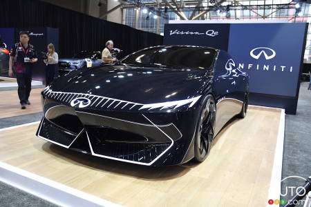 Infiniti Vision Qe concept, unveiled at the Toronto Auto Show