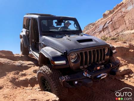 Jeep Wrangler with Xtreme Recon package, front