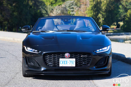 Front of 2022 Jaguar F-Type