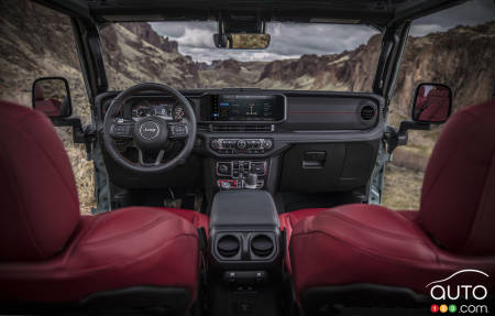 Interior of the 2024 Jeep Wrangler