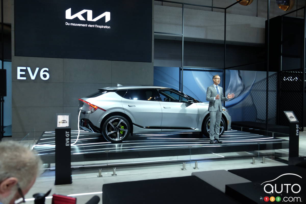 Présentation du Kia EV6 GT au Salon