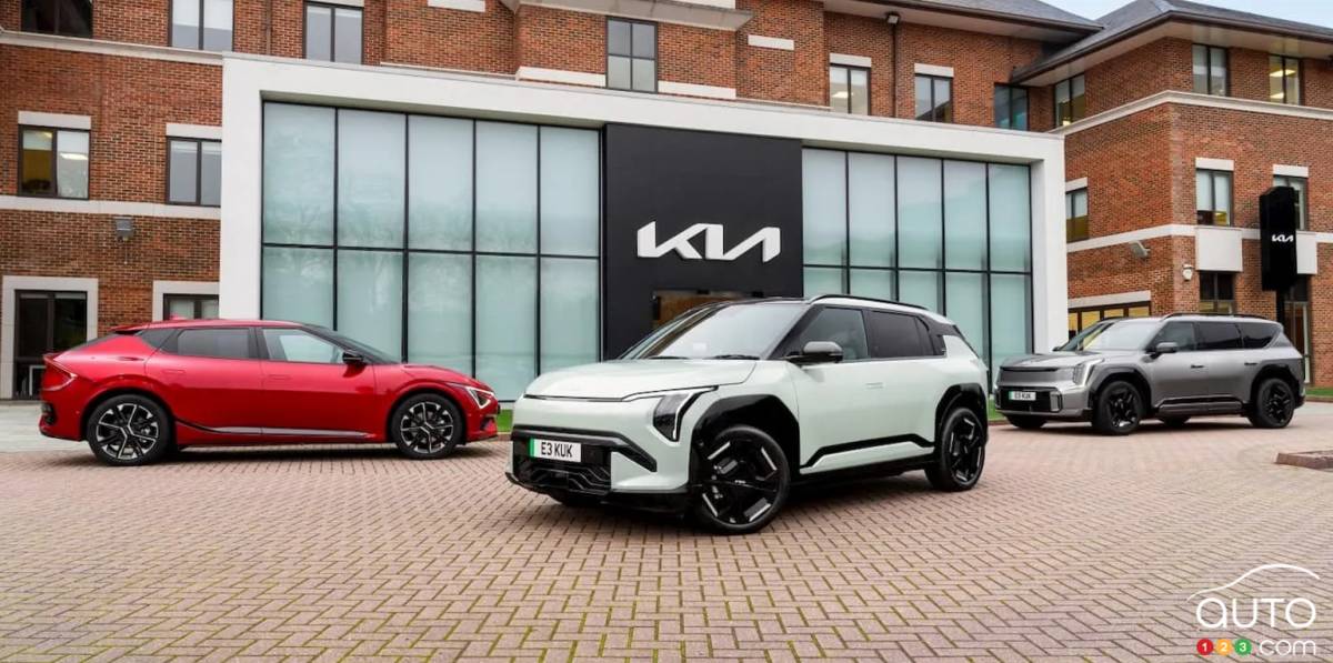 Trois modèles électriques de Kia offerts en Grande Bretagne