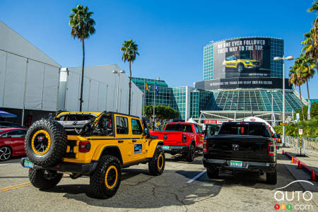 À l'estériwur du Salon de Los Angeles 2019