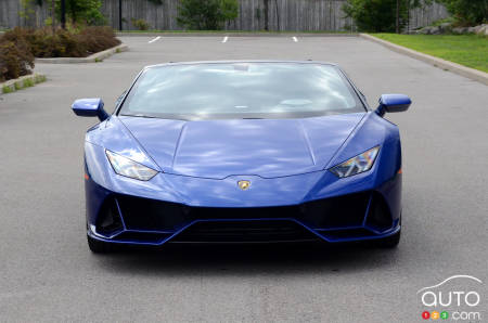 Lamborghini Huracán EVO Spyder 2020, avant