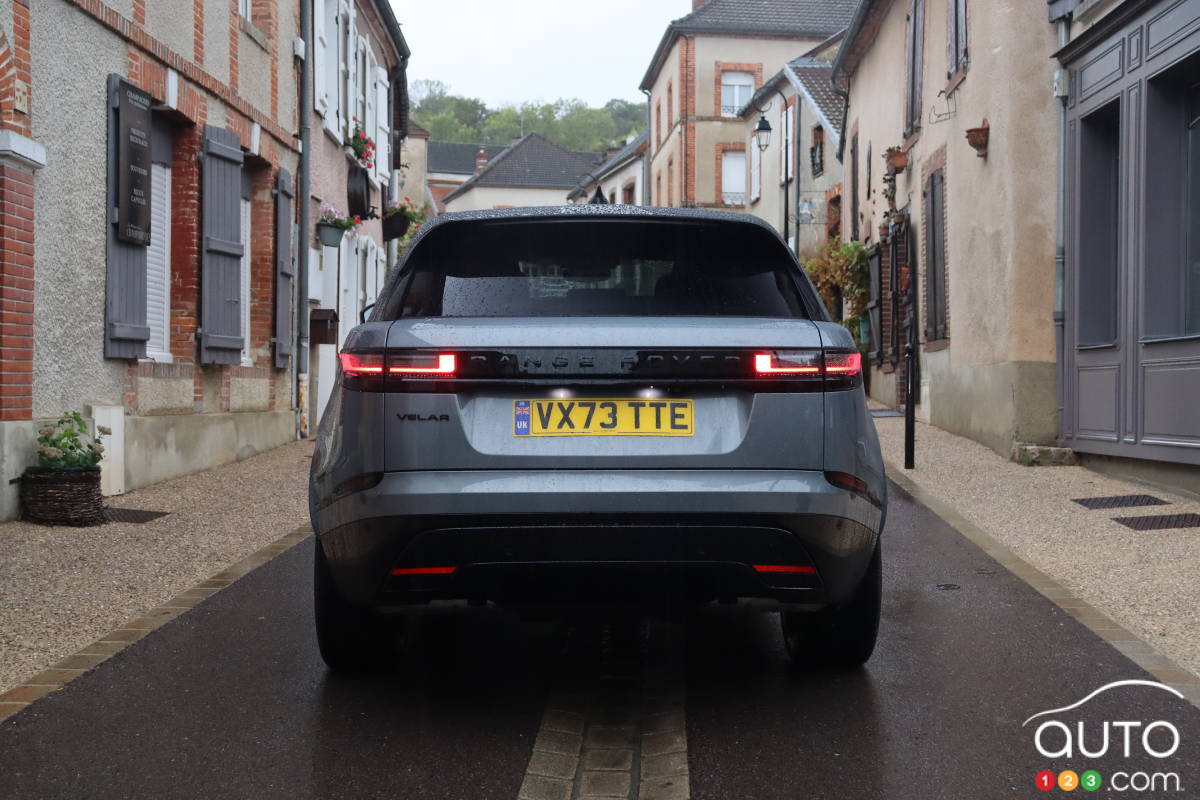 The rear of 2024 Range Rover Velar