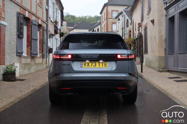 The rear of 2024 Range Rover Velar