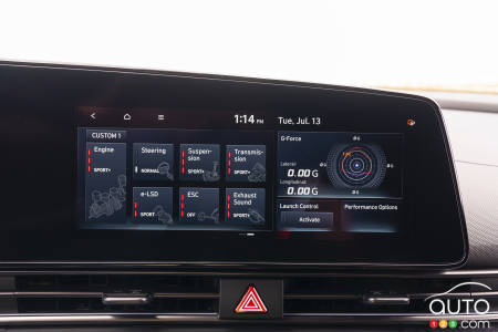 Hyundai Elantra N 2022, écran multimédia