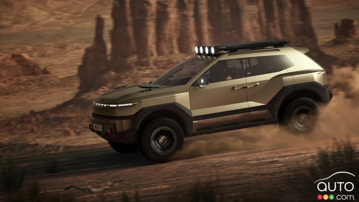 Le concept Crater de Hyundai, de profil