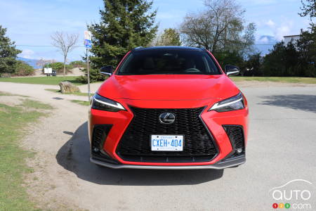 Aperçu du Lexus NX 350 F Sport 2023 de l'avant