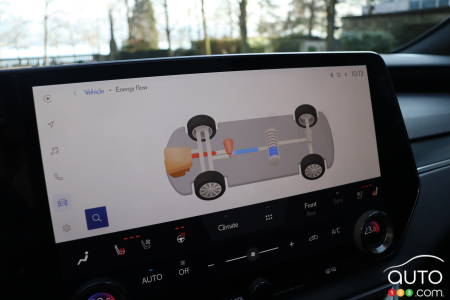 Écran tactile de Lexus RX500h 2023