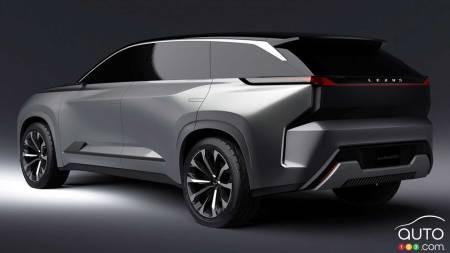 Concept Lexus Electrified SUV, trois quarts arrière