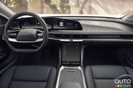 Interior of the 2023 Lucid Air Pure