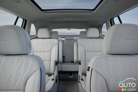 The 2025 Buick Enclave Avenir, three rows of seats