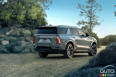 2026 Cadillac Escalade IQL, three-quarters rear