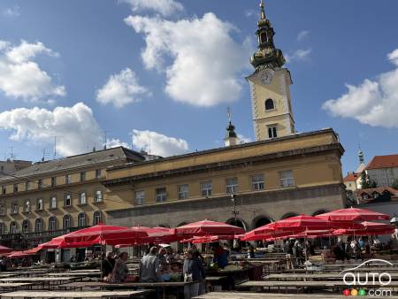 The Dolac market, in Zagreb