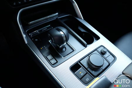 Lower console in the all-new 2024 Mazda CX-90 PHEV