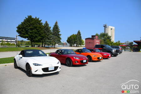 Les Mazda MX-5 à Cobble Beach