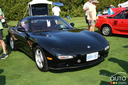 La Mazda RX-7 Touring qui appartient à Mazda Canada