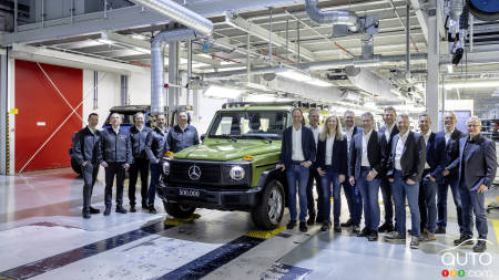 The 500,000th Mercedes-Benz G-Class at the factory