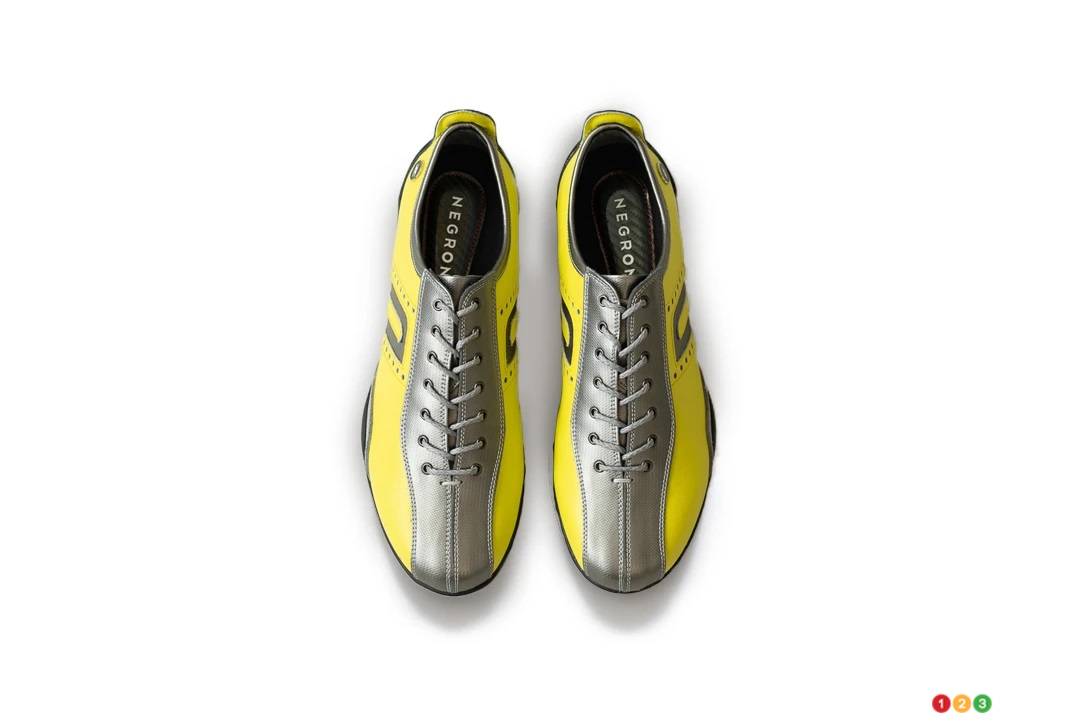 La chaussure Idea Corsa, en jaune