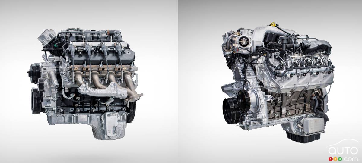 Le nouveau moteur à 6,8 litres et la version améliorée du moteur V8 turbodiesel de 6,7 litres