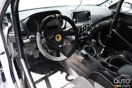 The modified Nissan Sentra, interior