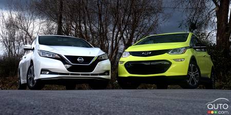 The Nissan LEAF and the Chevrolet Bolt EV