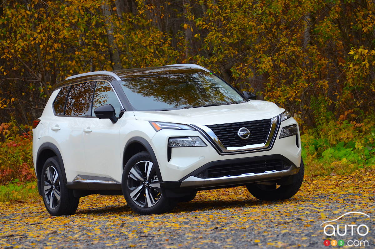 Nissan Rogue 2021, trois quarts avant