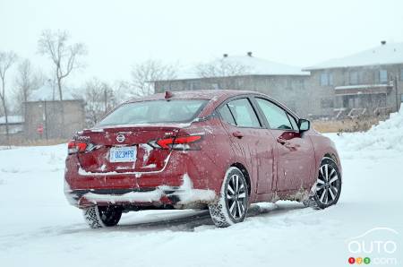 Nissan Versa 2021, trois quarts arrière