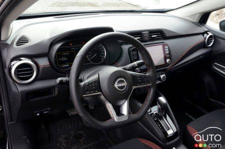 Interior of 2023 Nissan Versa