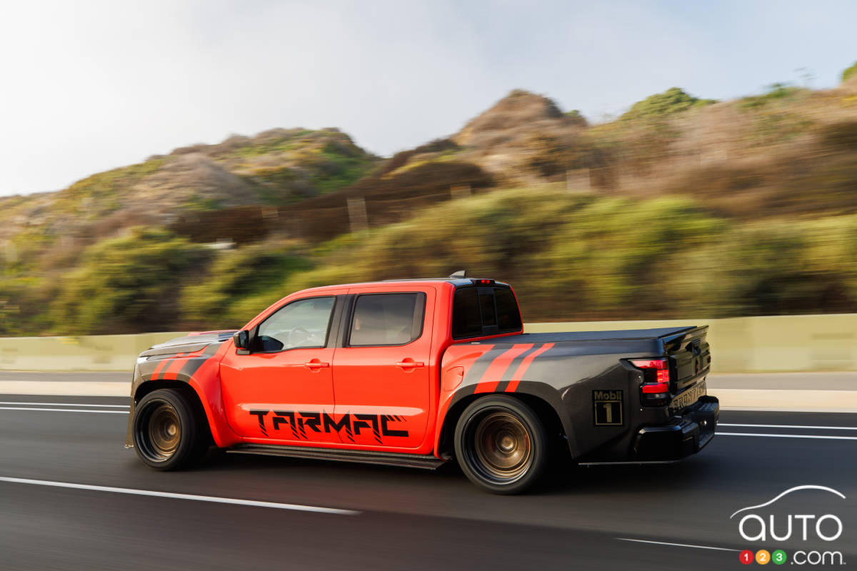 Le concept Nissan Frontier Tarmac, sur la route