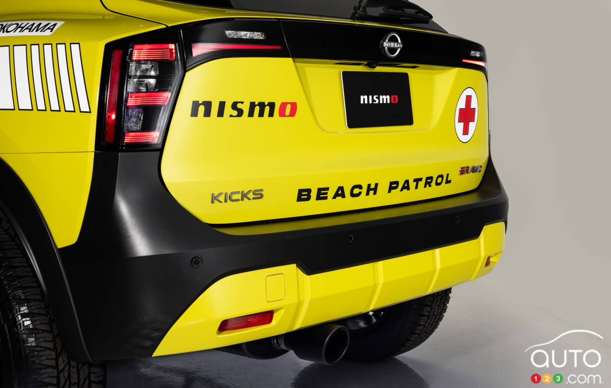 Le concept Nissan Kicks Beach Patrol, hayon