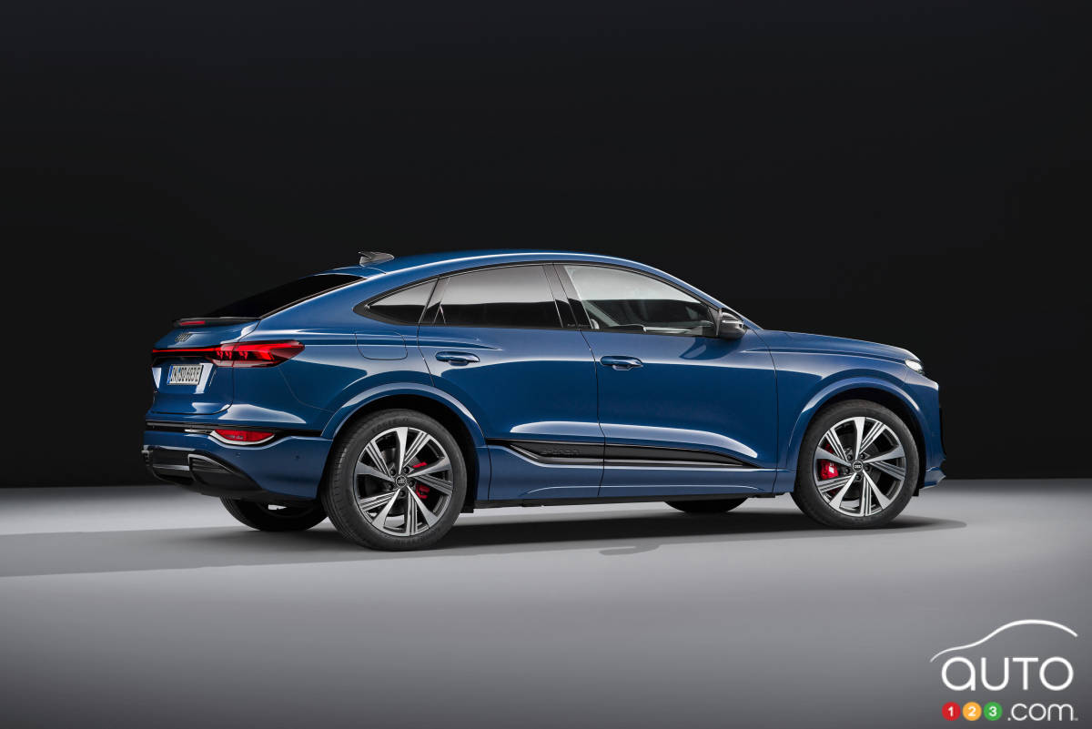 Audi SQ6 Sportback e-tron 2025, de profil