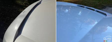 Le Polestar 3 2025, diffuseur sur le capot