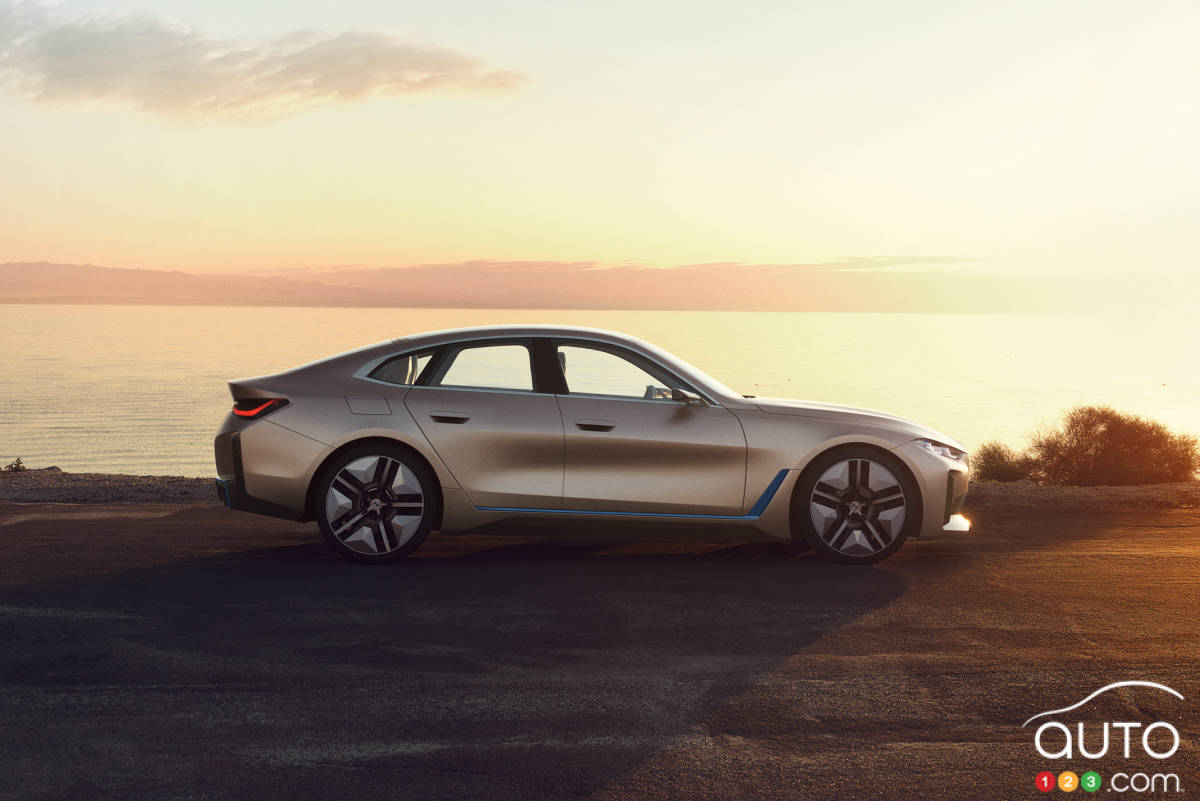 Prototype BMW i4, profil