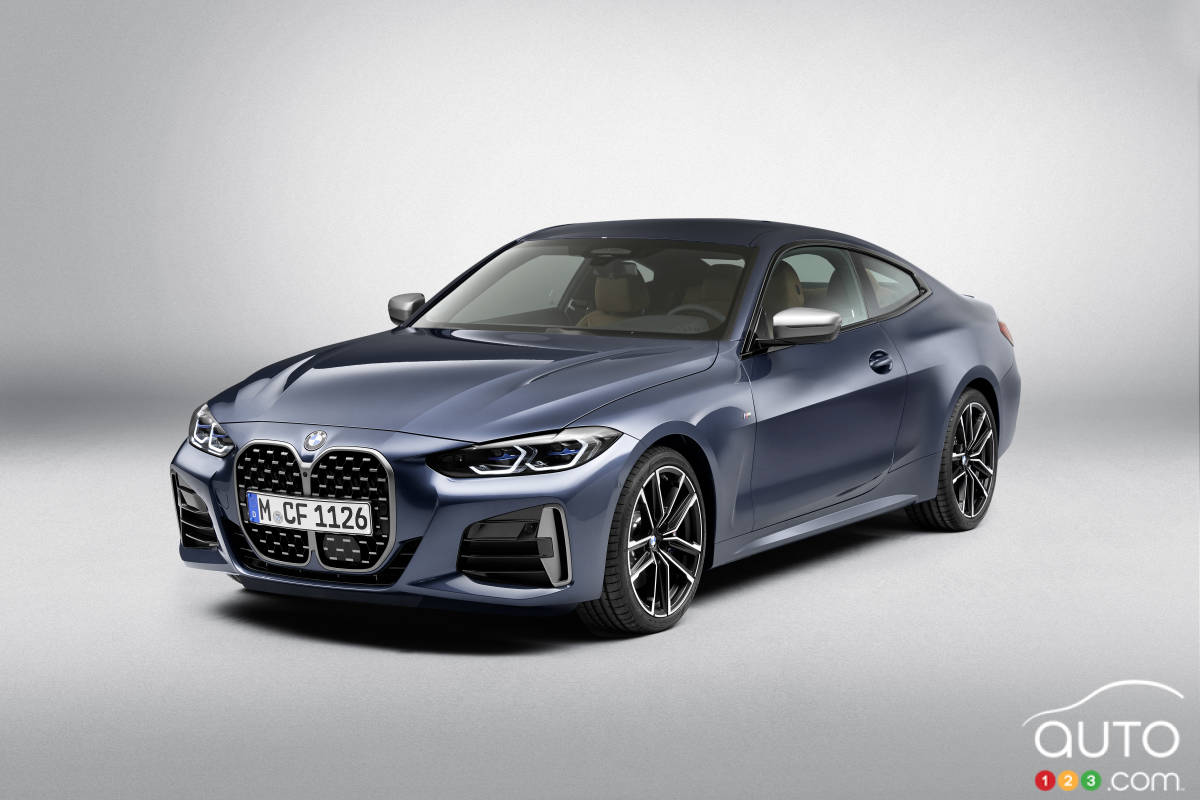 BMW Série 4 coupé 2021, trois quarts avant