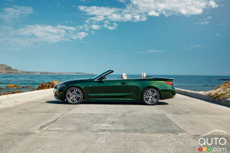 2021 BMW 4 Series Convertible, roof down