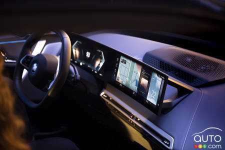 The BMW iX, interior