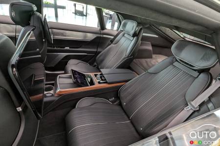 The Cadillac Celestiq, second-row seats