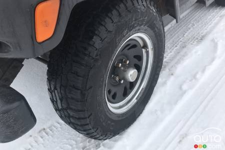 Nokian installed winter-summer-approved Outpost tires on my own Jeep TJ.
