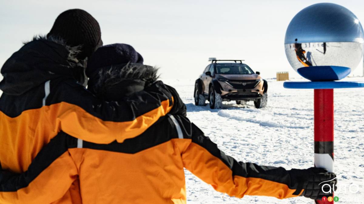 Le Nissan Ariya 2023, au pôle Sud