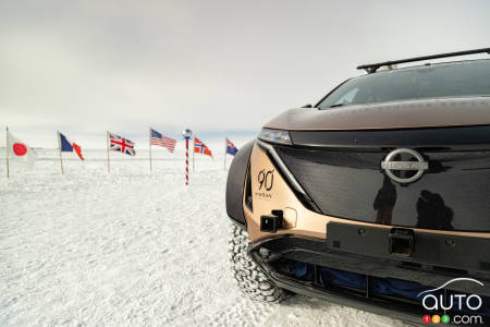 The 2023 Nissan Ariya, at the South Pole