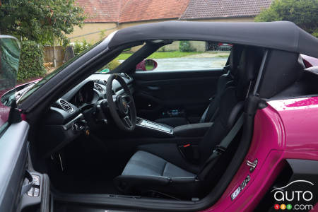 Interior of 2024 Porsche 718 Boxster Spyder RS