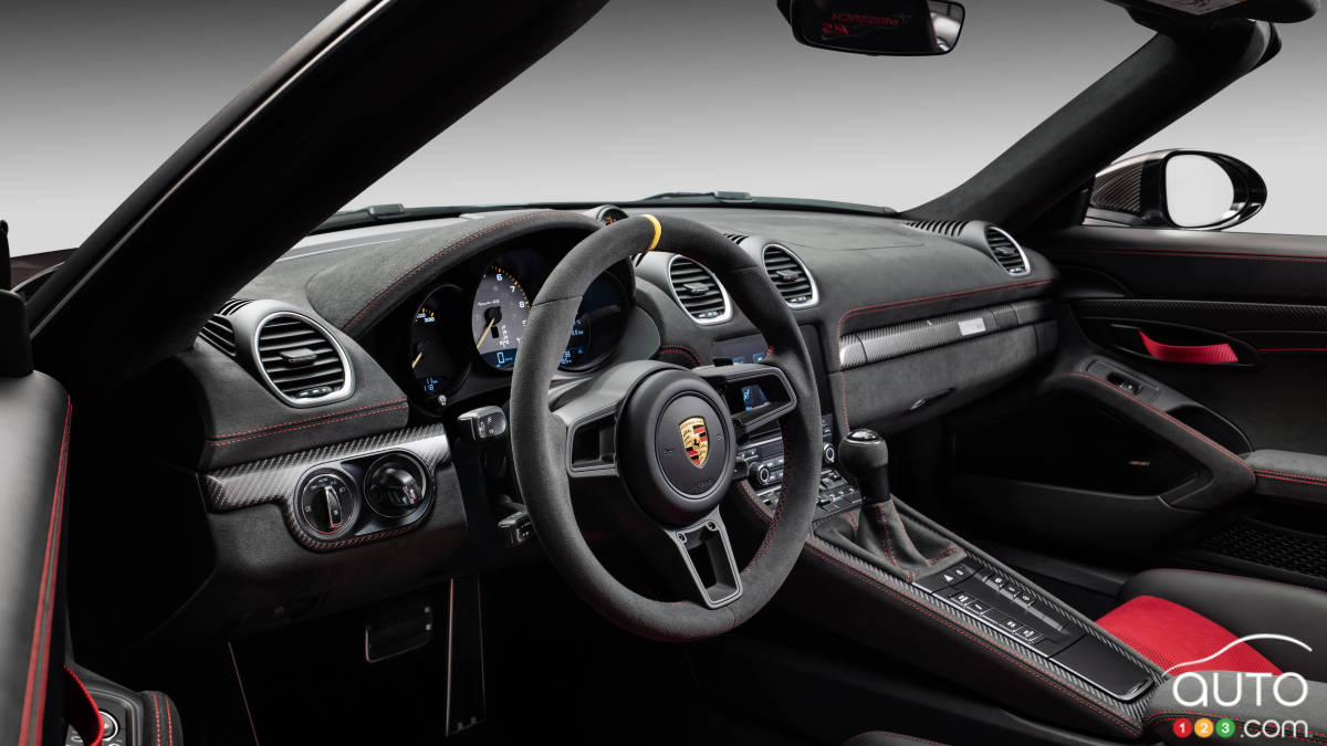 L'intérieur de Porsche 718 Spyder RS 2024