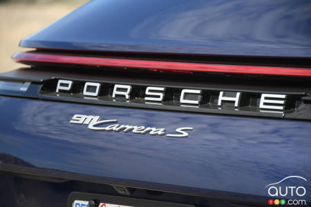 The 2025 Porsche 911 Carrera S, badging