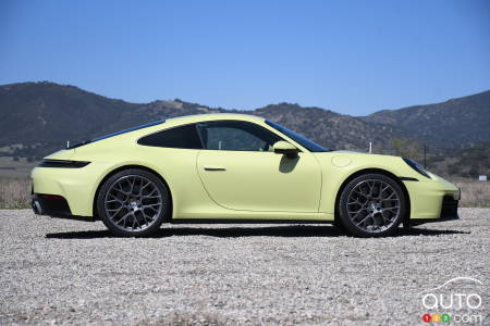 The 2025 Porsche 911 Carrera S, in profile