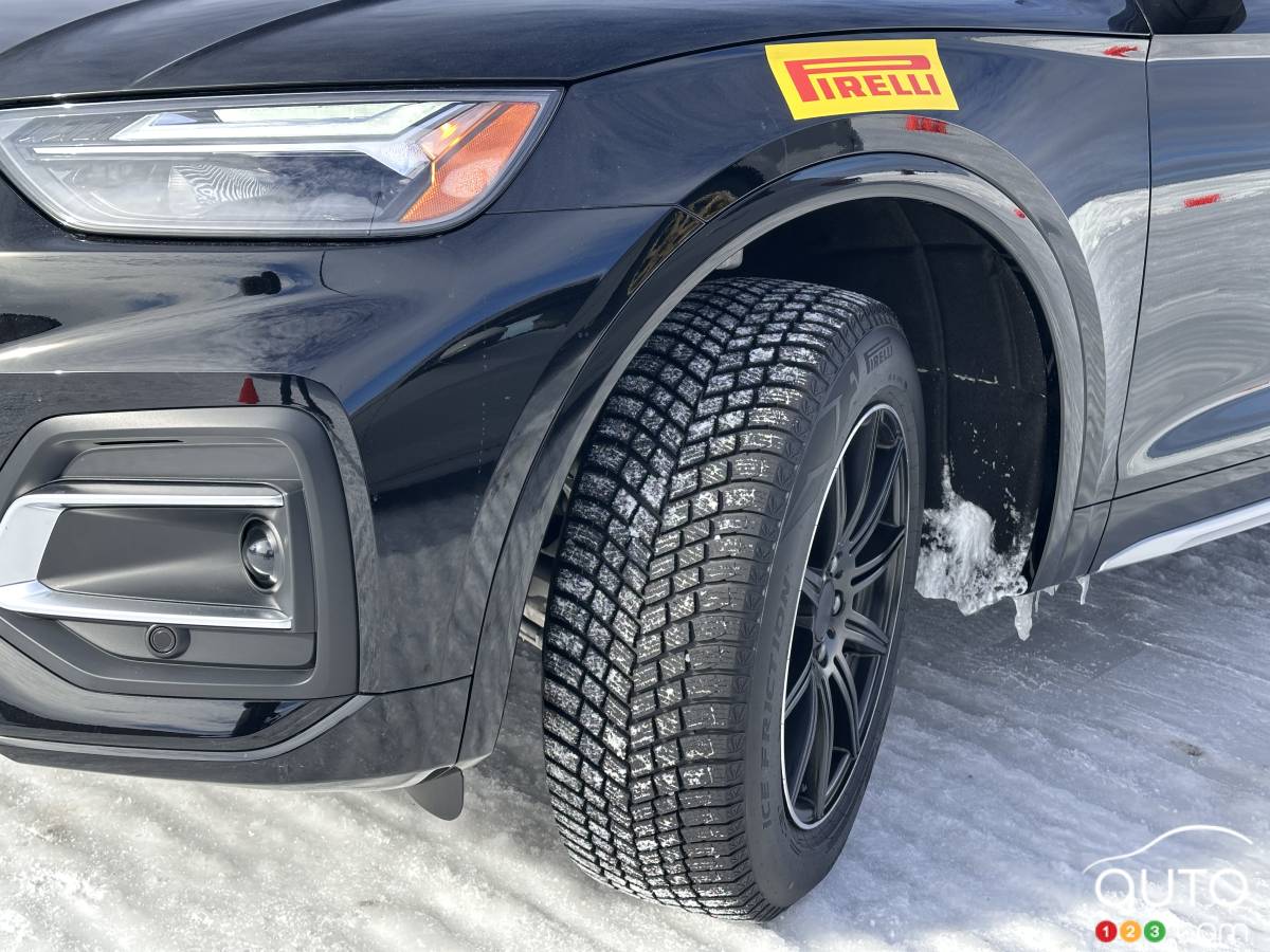 Le pneu Ice Friction, sur un Audi Q5